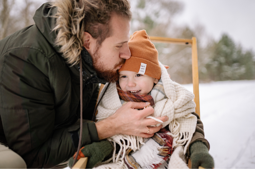 Vater mit Sohn